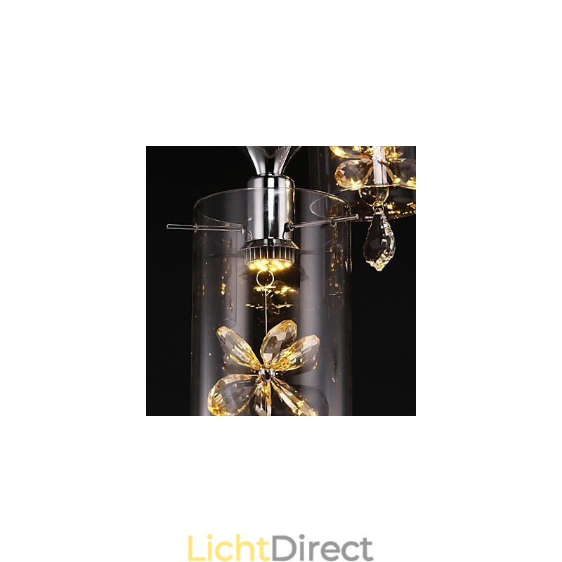 Moderne eigentijdse kristal andere glazen hanglamp