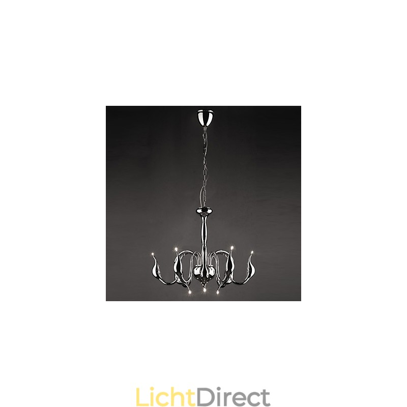 Moderne eigentijdse gegalvaniseerde metalen kroonluchter