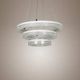 Kristallen hanglamp moderne lamp drie ringen