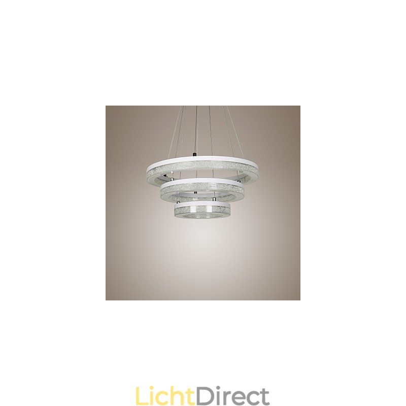 Kristallen hanglamp moderne lamp drie ringen