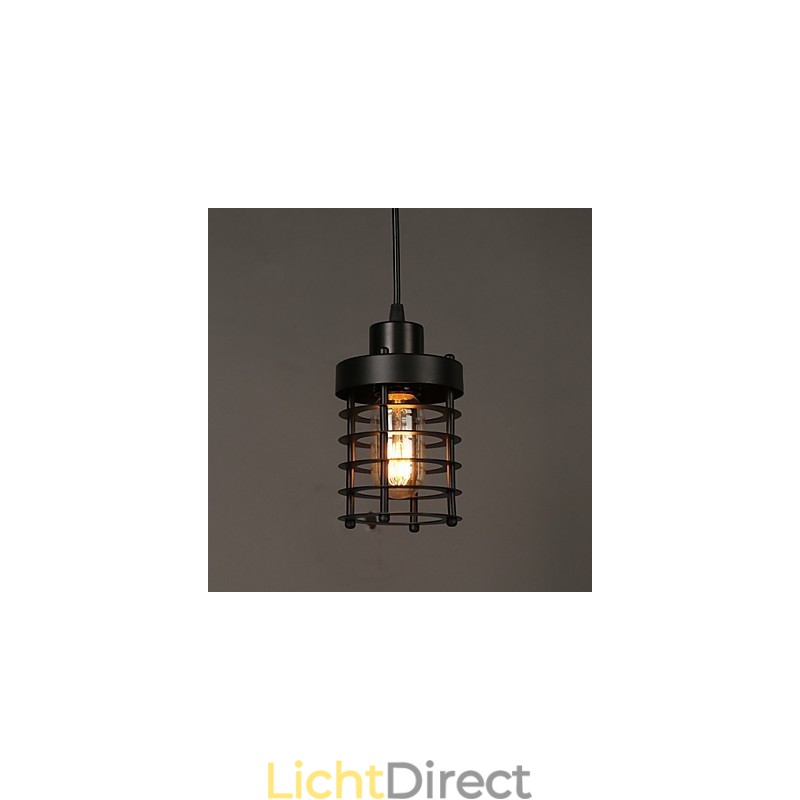 Retro cirkel van enkele koplampen en lantaarns karakter kunst kroonluchter lamp