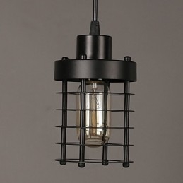 Retro cirkel van enkele koplampen en lantaarns karakter kunst kroonluchter lamp