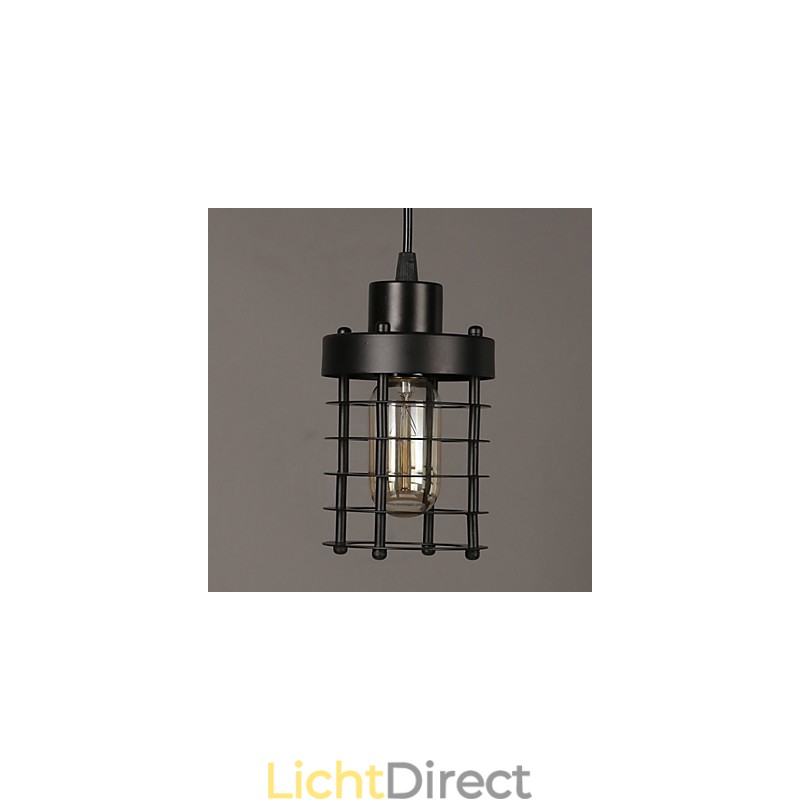 Retro cirkel van enkele koplampen en lantaarns karakter kunst kroonluchter lamp