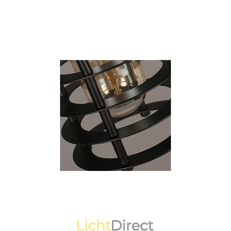 Retro cirkel van enkele koplampen en lantaarns karakter kunst kroonluchter lamp