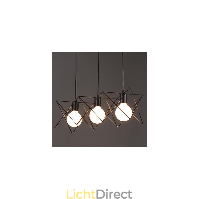 Gecontracteerd en eigentijds creatief ontwerp enkele smeedijzeren kop hanglamp