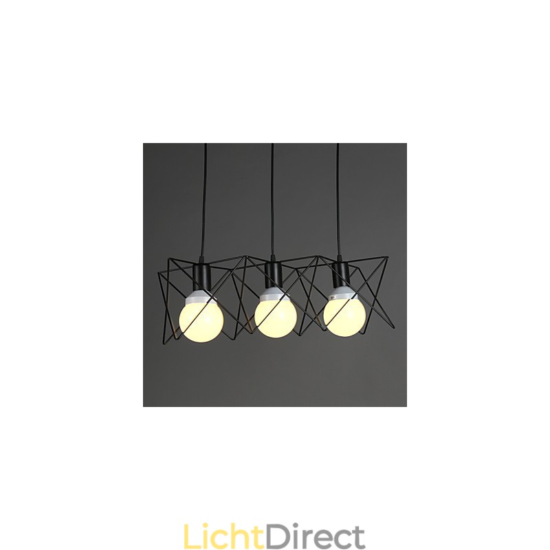 Gecontracteerd en eigentijds creatief ontwerp enkele smeedijzeren kop hanglamp