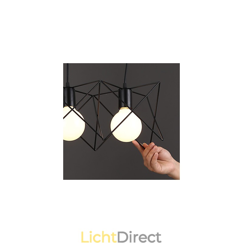 Gecontracteerd en eigentijds creatief ontwerp enkele smeedijzeren kop hanglamp