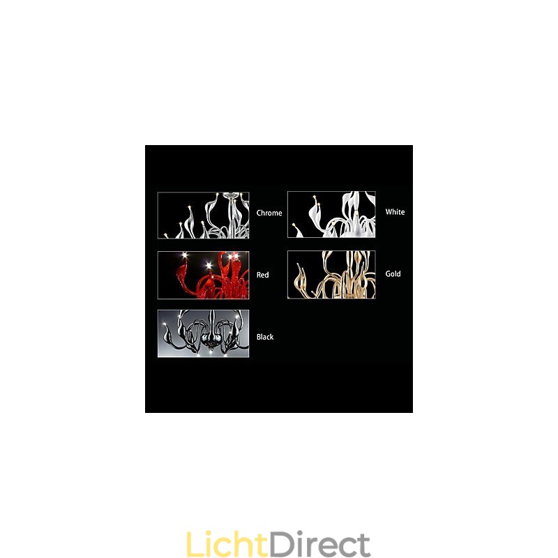 Moderne eigentijdse gegalvaniseerde metalen kroonluchter