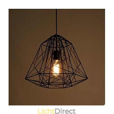 Retro Kleine Zittende Smeedijzeren Diamant Hanglamp